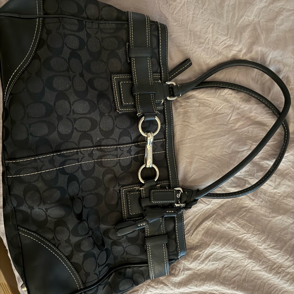 Black Designer Tote Bag